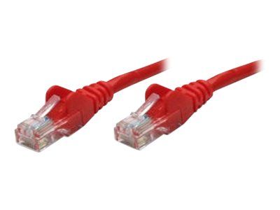 IC Intracom RJ-45 (M) to RJ-45 (M) Cable - 50 cm - UTP - CAT 5e - Straight, No Hook - Red