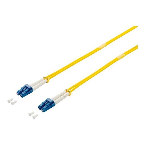 Cable de conexión Digital Data Communications Equip Pro - 2m LC/UPC (M) a LC/UPC (M) de fibra óptica - Duplex - 9/125 μm - OS2 - Libre de halógeno - Amarillo