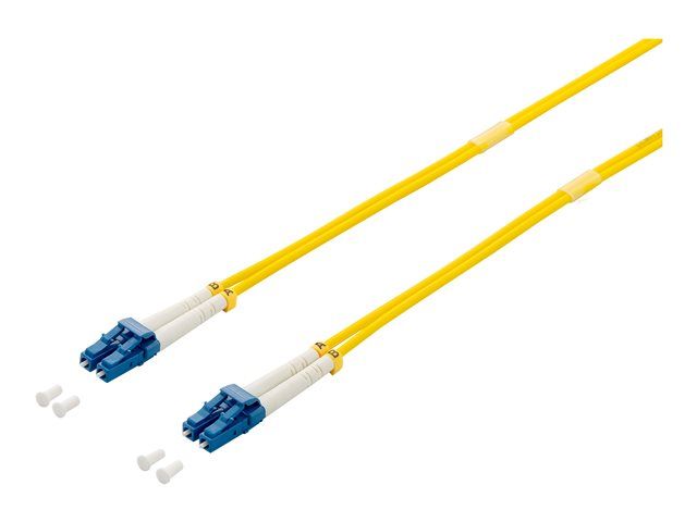 Digital Data Communications Equip Pro - 2m LC/UPC (M) to LC/UPC (M) Fiber Optic Cable - Duplex - 9/125μm - OS2 - Halogen-Free - Yellow