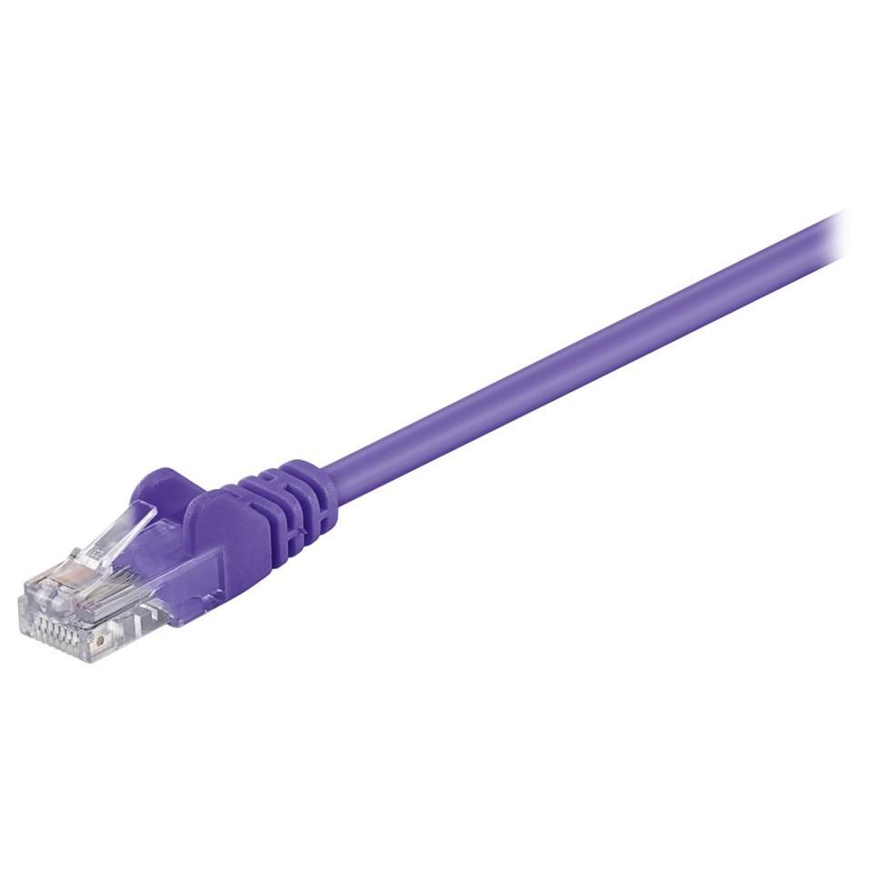 MicroConnect Network Cable - 1.5m UTP CAT 5e - RJ-45 (M) to RJ-45 (M) - Locked - Purple
