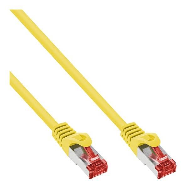 INTOS ELECTRONIC RJ-45 (M) to RJ-45 (M) Cable - 50m - SFTP, PiMF - CAT 6 - Molded, No Hook - Yellow