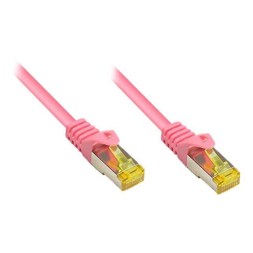 Câble de connexion ALCASA électronique CAT 7 SFTP, 25 m, magenta