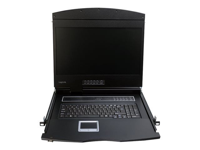 LogiLink 19-inch KVM Console - PS/2, USB - Black
