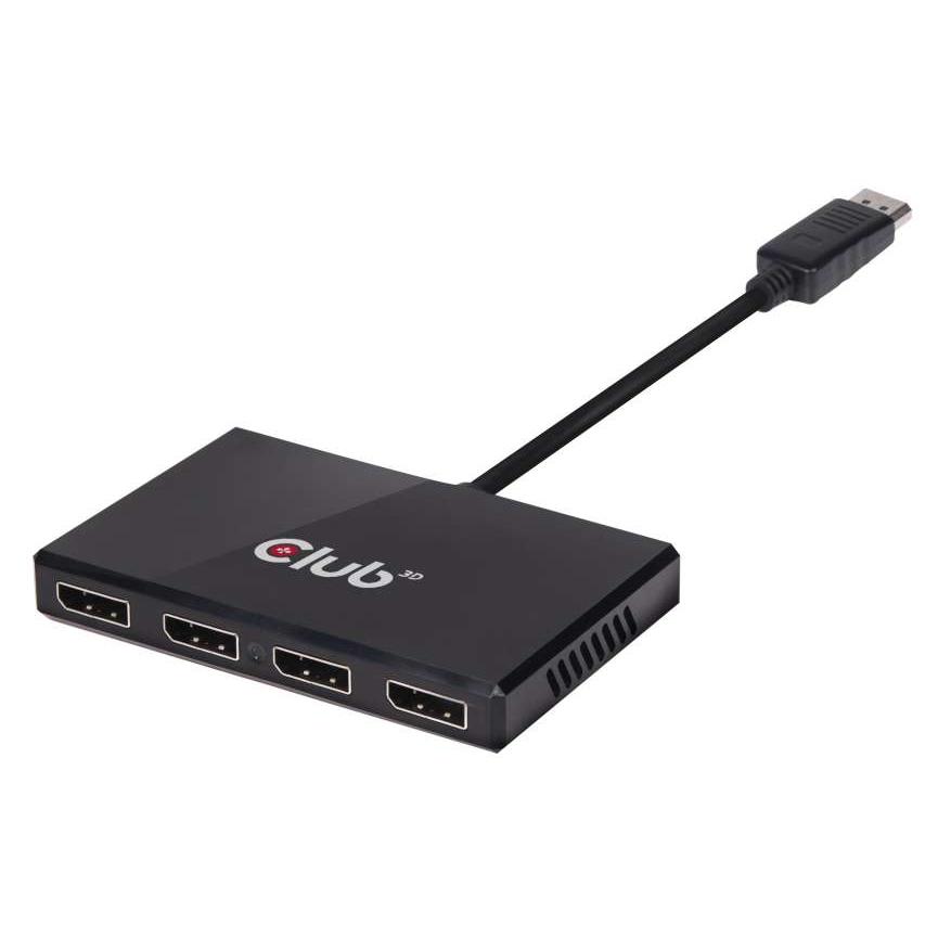 Club 3D SenseVision Multi Stream Transport Hub CSV-6400 - Video/Audio Splitter - 4 x DisplayPort