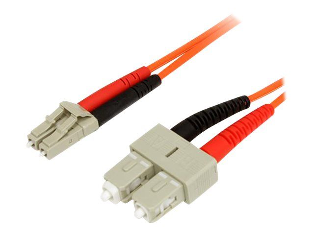 StarTech 62.5/125 Multimode Fiber Optic Patch Cable, 1m LC-SC