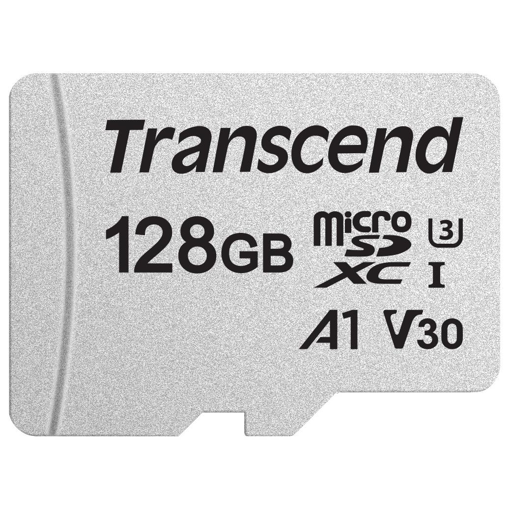 Transcend 300S - Flash Memory Card - 128GB - A1 / Video Class V30 / UHS-I U3 - microSDXC