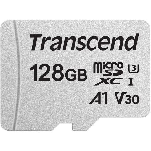 Transcend 300S - Flash Memory Card - 128GB - A1 / Video Class V30 / UHS-I U3 - microSDXC