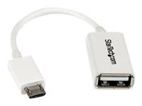 Adaptador StarTech Micro USB a USB Host OTG - 12 cm