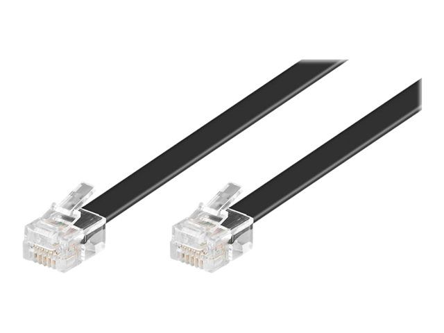 Wentronic Phone Cable - 3m, Black
