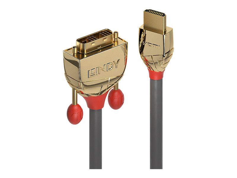 Lindy Gold Line HDMI to DVI-D Adapter Cable - 50cm