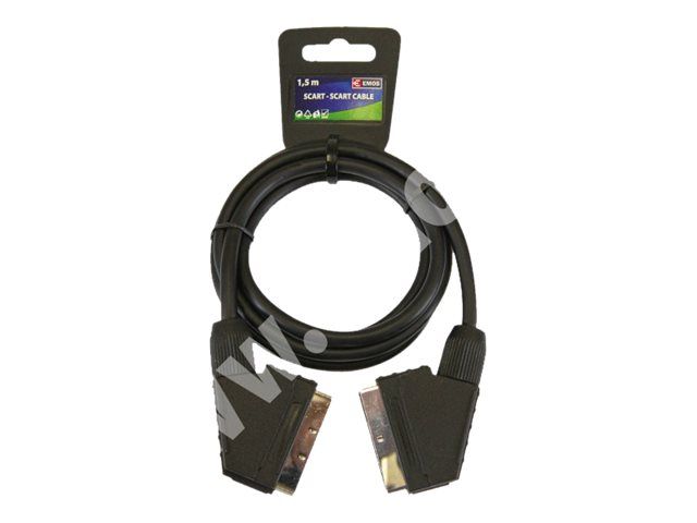 EMOS Video/Audio Cable - SCART Male to SCART Male - 1.5m