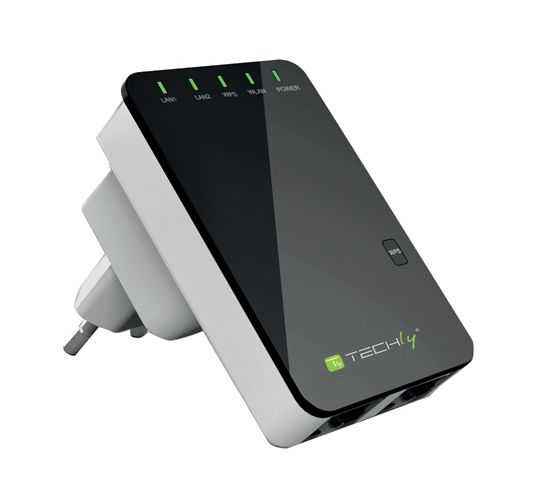 Techly Mini Wireless Repeater Router N 300Mbps