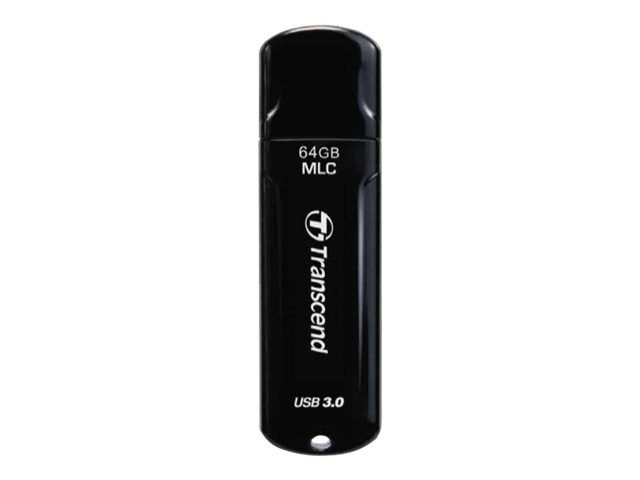 Transcend JetFlash Endurance Series 750 - 64GB USB 3.0 Flash Drive - Black Piano