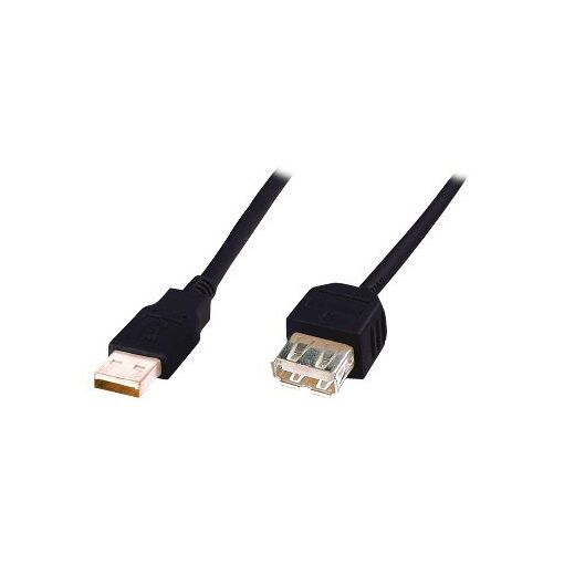 Digitus USB 2.0 Extension Cable - 1.8m, Black