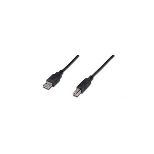 Câble USB Digitus - USB Type B (M) vers USB (M) - USB 2.0 - 1 m - Moulé - Noir
