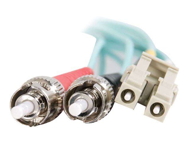 C2G 10Gb OM3 Duplex Multimode Fiber Optic Cable, 1m