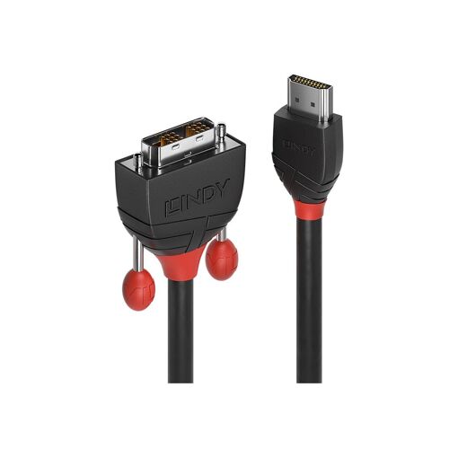 Lindy Black Line HDMI to DVI-D Adapter Cable - 50cm