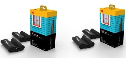 Kodak Print Bundle: 2 PHC80 Cartridges and Paper for 160 Photos (10x15cm, Compatible with Kodak PD450, PD450 WiFi, PD480)