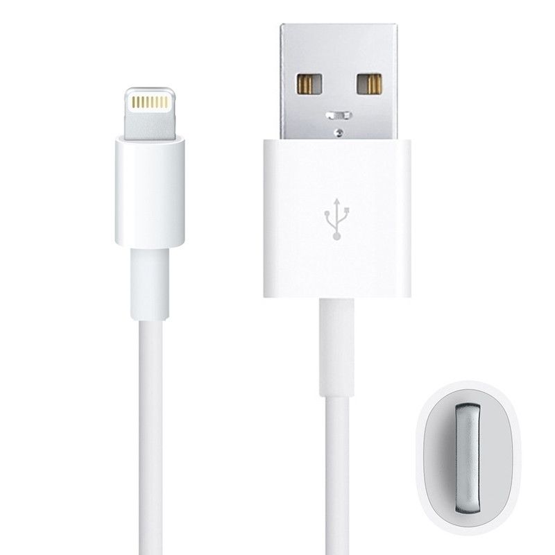 Cable de sincronización y carga Weewo de alta calidad para iPhone 8/8 Plus, 7/7 Plus, 6s/6s Plus, 6/6 Plus, 5/5S/5C (1 m, Blanco)