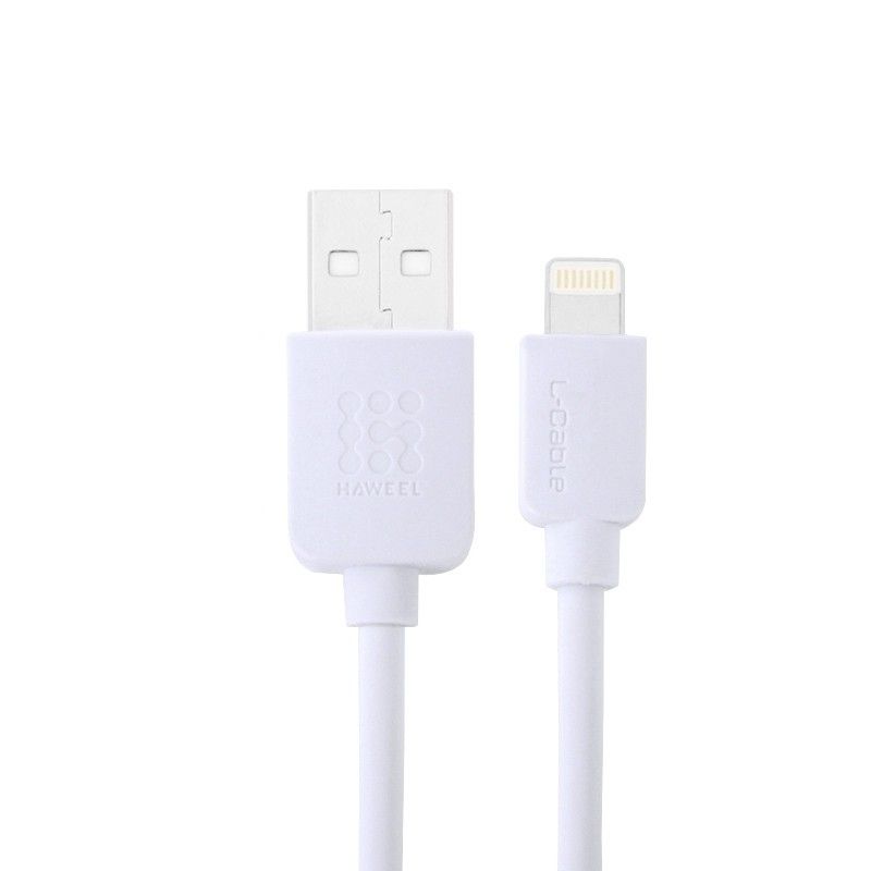 Cable Lightning a USB de Weweo - 2 m de Alta Velocidad para iPhone X/8/7/6 y iPad (Blanco)