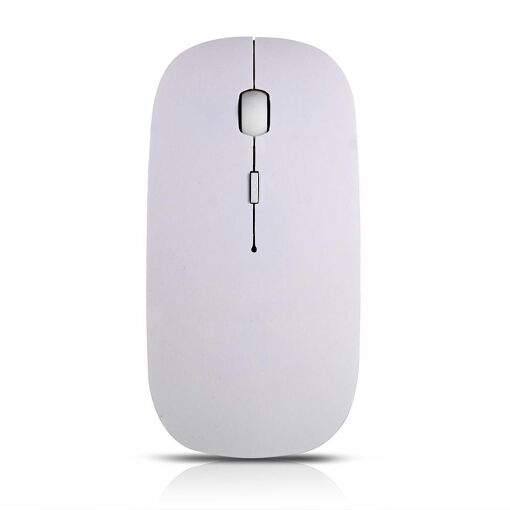 Bluetooth Optical Mouse 2.4GHz Wireless Mouse for Laptop Mac PC - White