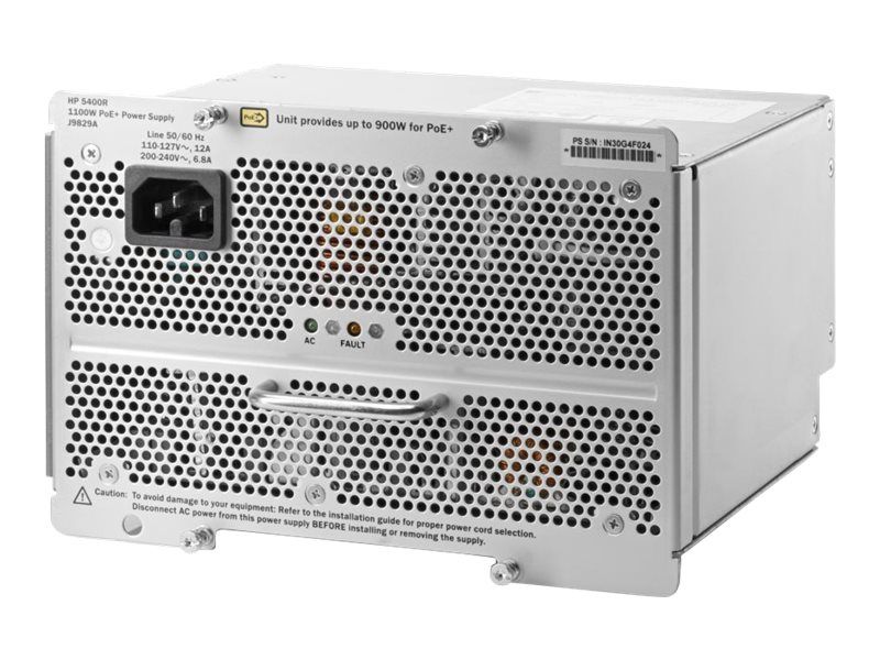 HP Alimentation électrique modulaire - 1100W - Europe - pour HPE Aruba 5406R, 5406R 8-port, 5412R, 5412R 92