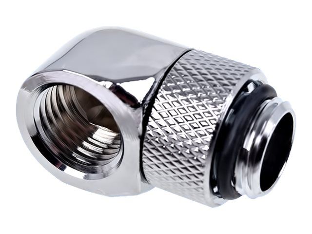 Alphacool Eiszapfen L-Connector - Liquid Cooling Connector - Chrome