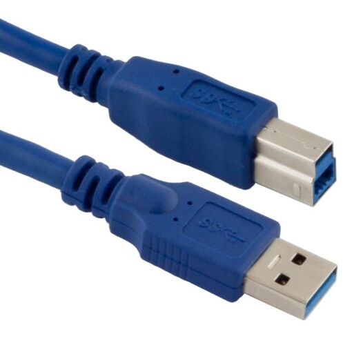 Câble USB 3.0 StarTech.com de 1,8 m - Cordon SuperSpeed USB 3.0 Type-A mâle à USB Type-B mâle - Bleu