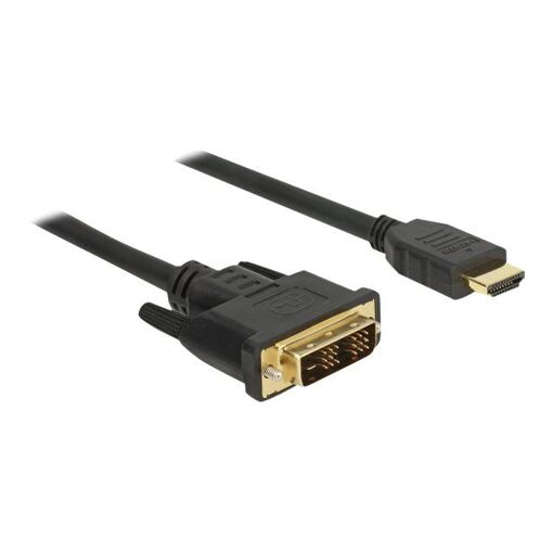 Adaptateur câble Delock DVI-D vers HDMI - 1,5 m - Blindage triple - Noir