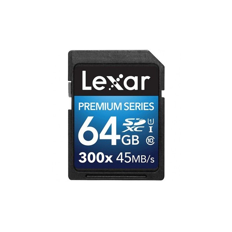 Lexar Premium SDXC Card 64GB 300x 45MB/s