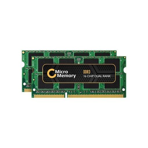 Kit de memoria CoreParts DDR3L 16GB (2x8GB) SO DIMM 204 pines, 1600MHz/PC3L-12800, 1.35V, sin tampón, no ECC