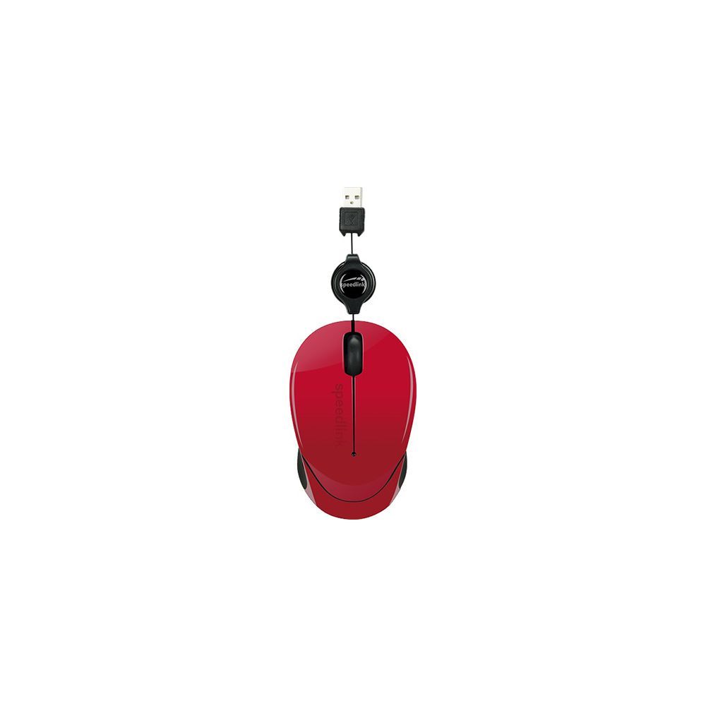 D-Link Systems Beenie Wired USB Mouse, Red