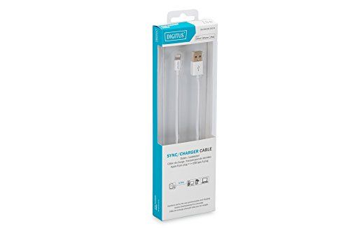 Digitus Lightning Cable - 1m, Double Shielded, White