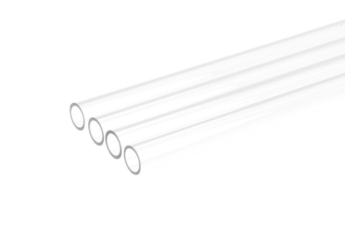 Alphacool Transparent Plexi Tube - 13/10mm, 80cm Long, 4-Piece Set