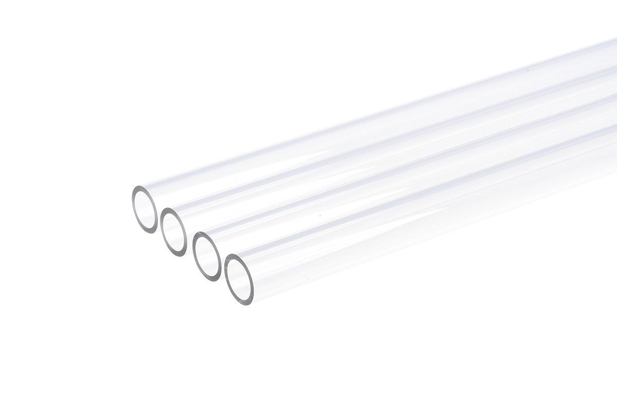 Alphacool Durable 16/13mm Clear Plexi Tube - 80cm (4-Piece)