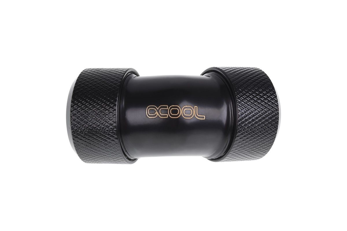 Alphacool Eiszapfen 16mm Compression Fitting with 45° L-Connector, Black
