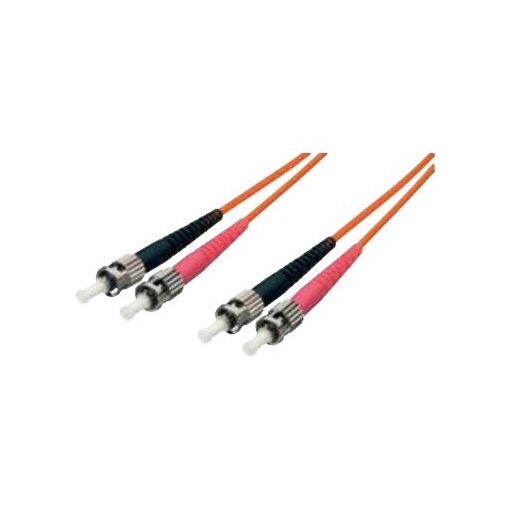 Digital Data Communications Equip Pro - 1m Single-Mode ST (M) to ST (M) Fiber Optic Cable - Duplex, 9/125 µm, OS2, Halogen-Free, Yellow
