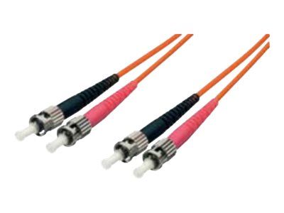 Digital Data Communications Equip Pro - 1m Single-Mode ST (M) to ST (M) Fiber Optic Cable - Duplex, 9/125 µm, OS2, Halogen-Free, Yellow