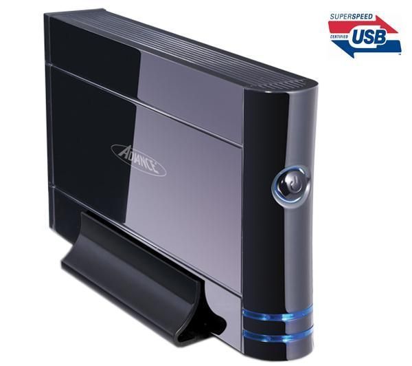 Suza Advance MAGIK BX-302U3BK External Enclosure - 3.5" - SATA 3Gb/s - 300 MB/s - USB 3.0