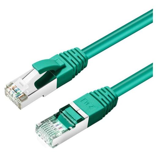 MicroConnect Cat6 S/FTP (S-STP) Network Cable - Green, 1m