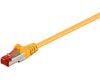 Wentronic Network Cable - 10m, RJ-45 (M) to RJ-45 (M), SFTP, PiMF, CAT 6, Molded, Yellow