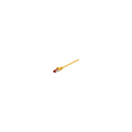 Câble réseau Wentronic - 10 m, RJ-45 (M) vers RJ-45 (M), SFTP, PiMF, CAT 6, moulé, jaune