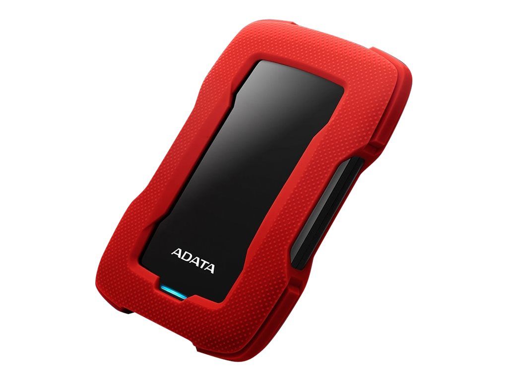A-Data HD330 - 1TB External Portable Hard Drive - USB 3.1 - AES 256-bit Encryption - Red