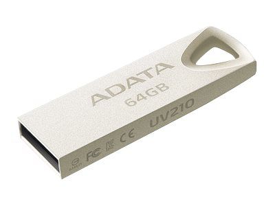 A-Data UV210 - 64GB USB Flash Drive - USB 2.0 - Gold