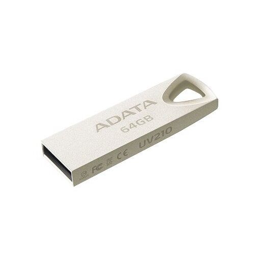 Unidad flash USB A-Data UV210 - 64 GB - USB 2.0 - Dorada