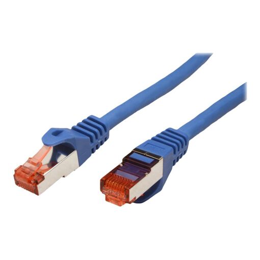 Secomp RJ-45 (M) to RJ-45 (M) Cable - 5m - SFTP, PiMF - CAT 6 - Halogen Free, Molded, Locking - Blue