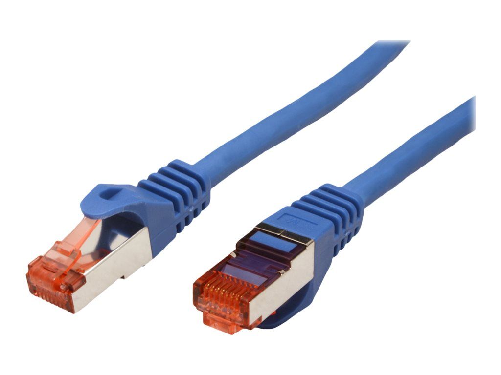 Secomp RJ-45 (M) to RJ-45 (M) Cable - 5m - SFTP, PiMF - CAT 6 - Halogen Free, Molded, Locking - Blue