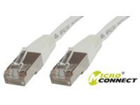 MicroConnect Network Cable - 5m, Cat6, Shielded Twisted Pair (SSTP), RJ-45 (M) to RJ-45 (M), Halogen Free, White