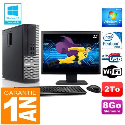 PC de escritorio Dell 990 SFF - Procesador Intel G840, 8GB de RAM, 2TB HDD, WiFi, Windows 7 Pro