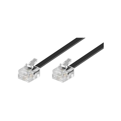 Wentronic Phone Cable - 6m, Black